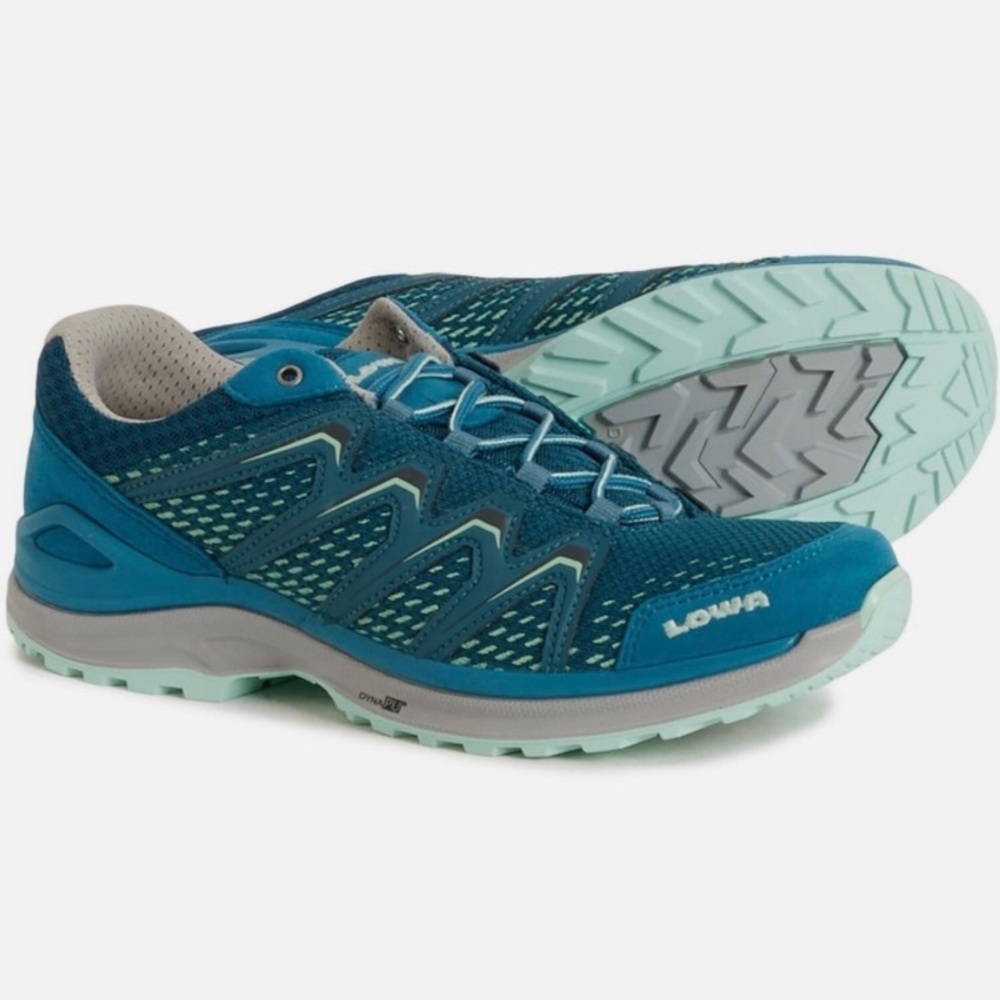 Lowa Women's Athletic Shoes in Teal and Gray